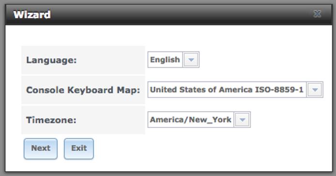 Wizard Keyboard and Timezone Selection