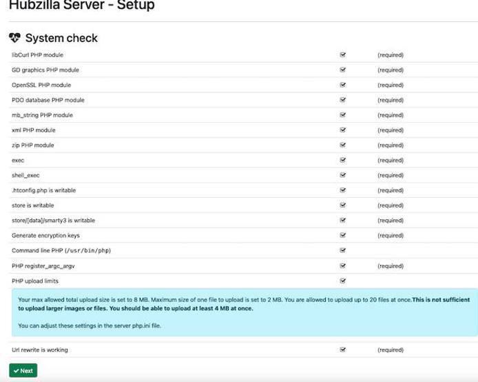 Hubzilla Server Setup