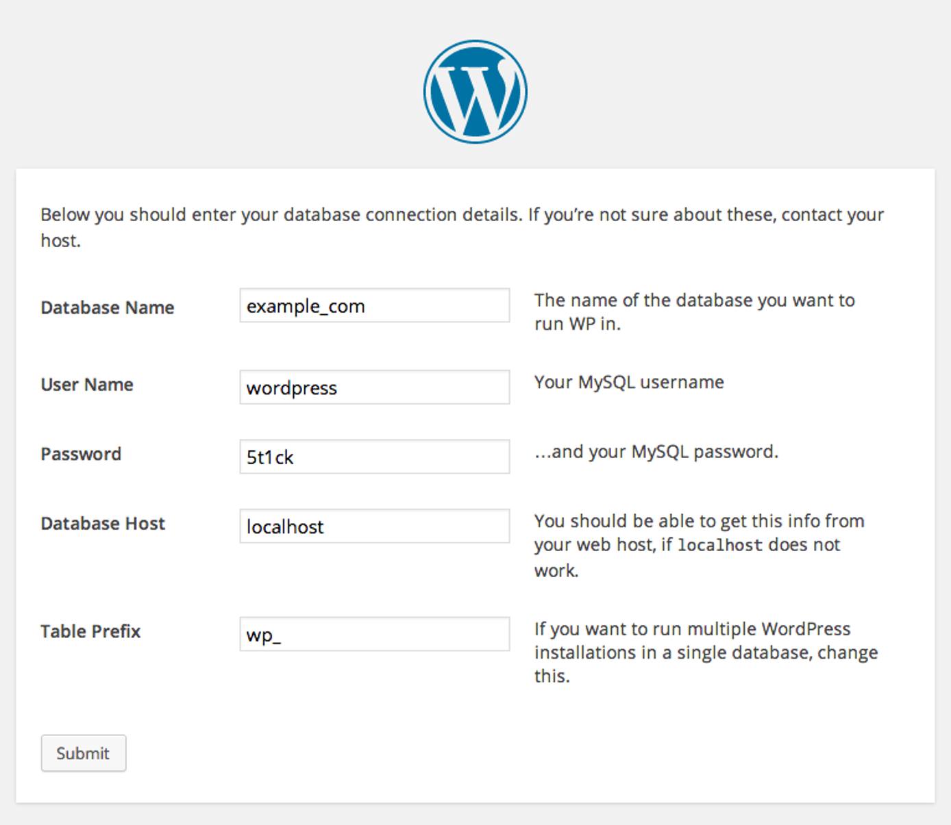 WordPress Installer. WordPress Installer.