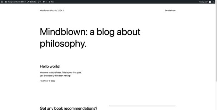 Your WordPress Site Your WordPress Site