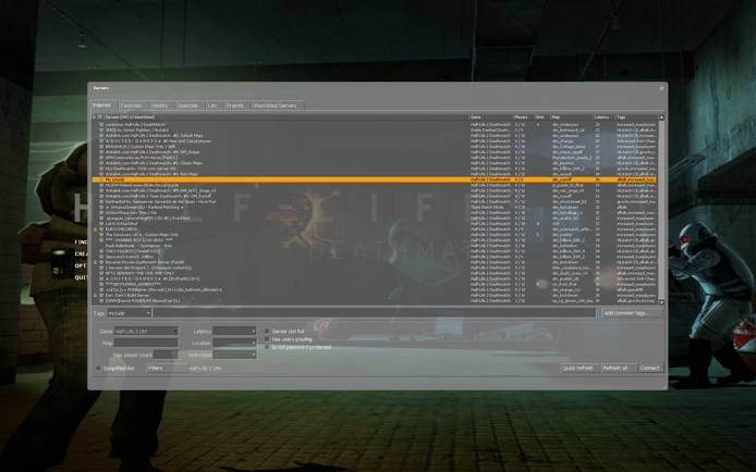 Server browser Server browser
