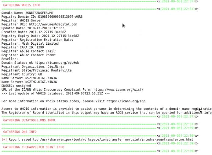 Sn1per report Sn1per report