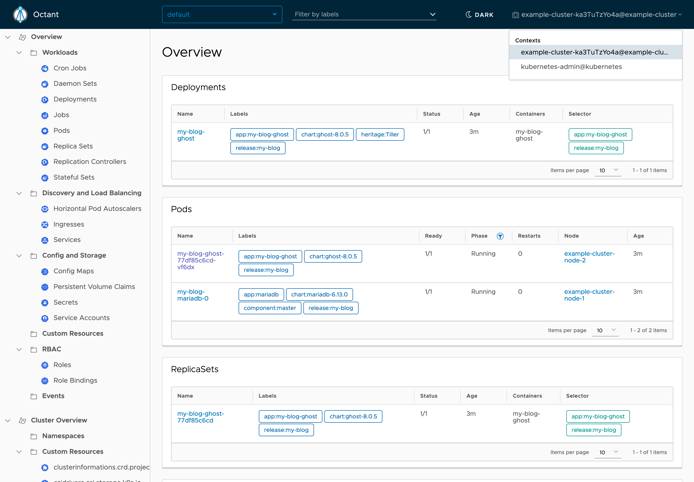 Octant Cluster Overview Octant Cluster Overview